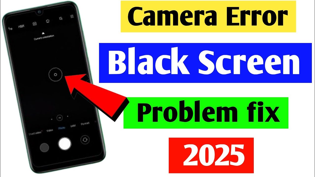 📸camera open nahi ho raha hai sirf black screen aa rahi hai solution | mobile camera black screen