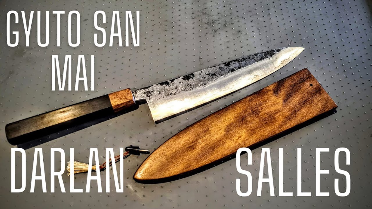Review da faca Chef Gyuto San Mai de Darlan Salles