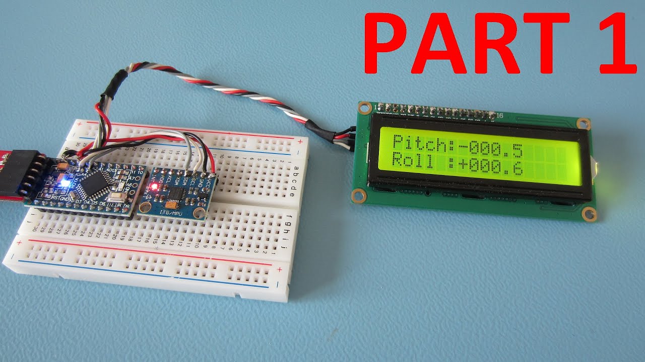 MPU-6050 6dof IMU tutorial for auto-leveling quadcopters with Arduino source code