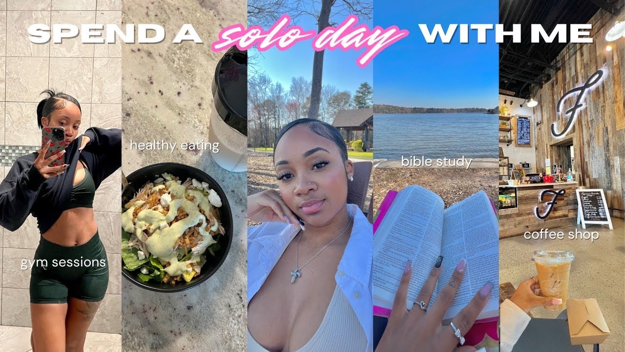 vlog : spend a solo day with me | alone time, new coffee shop, lake + coloring, bible study + more