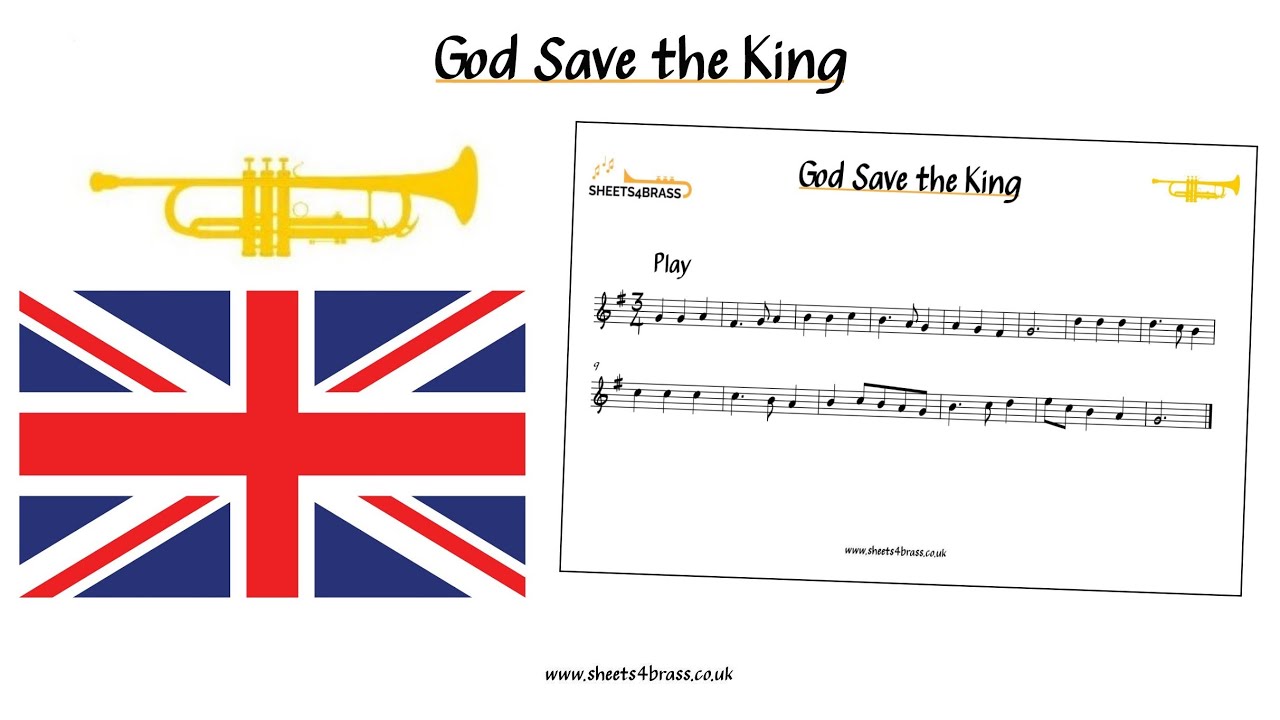 God Save the King - Trumpet - Play Along with Sheet Music