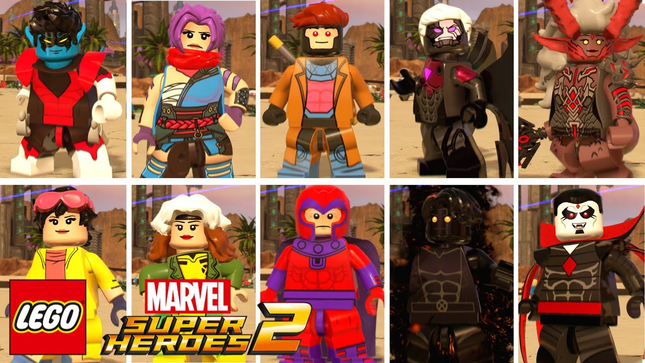 All X-Men Characters in LEGO Marvel Superheroes 2 W / Mods