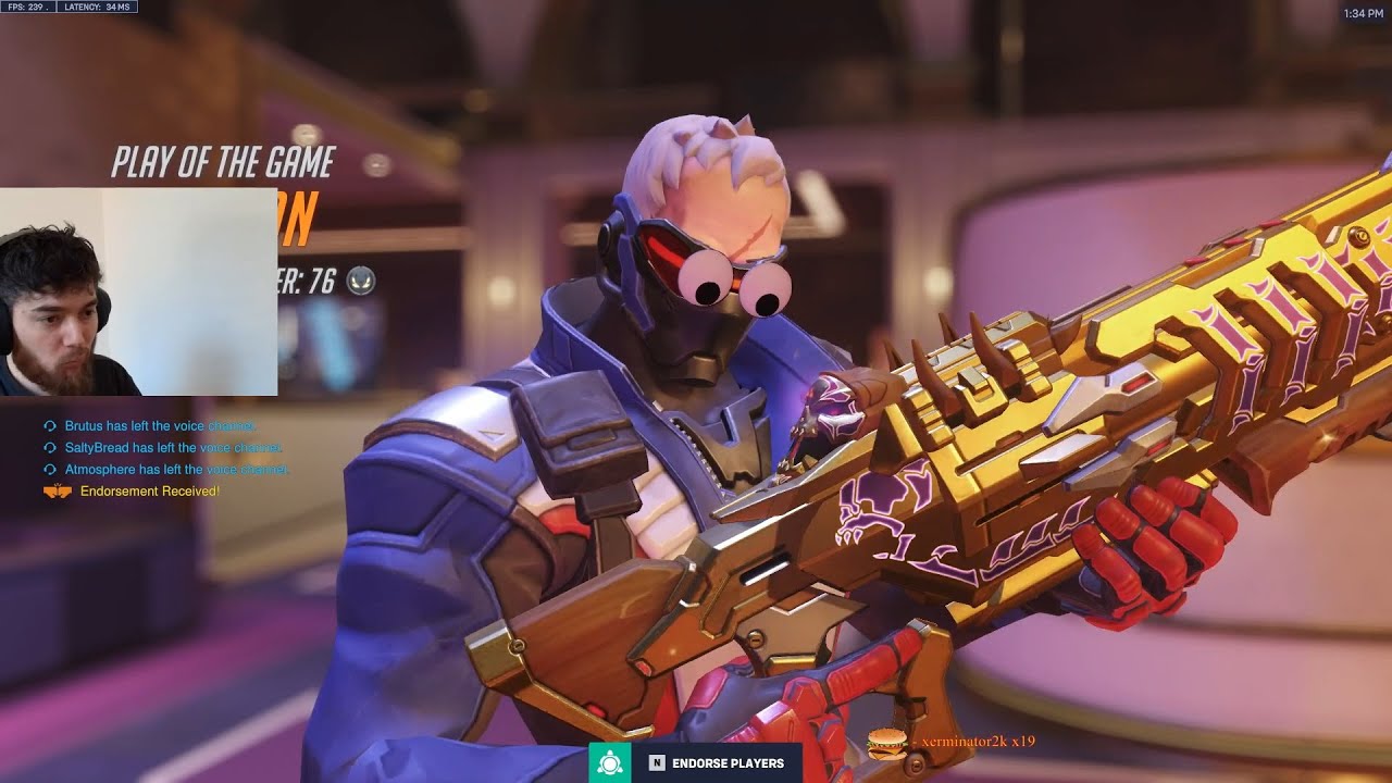 POTG! DAFRAN INSANE SOLDIER 76 OVERWATCH 2 SEASON 15 GAMEPLAY