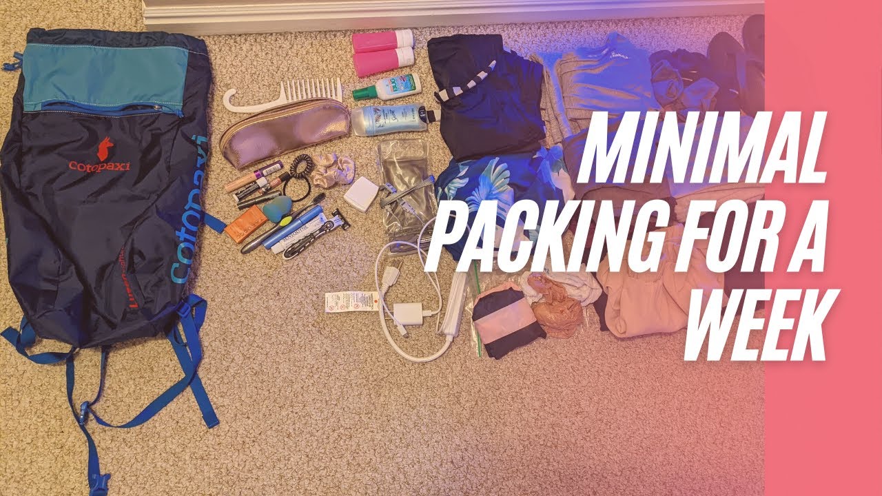 HOW I PACKED A WEEK LONG VACATION IN ONLY A PERSONAL ITEM