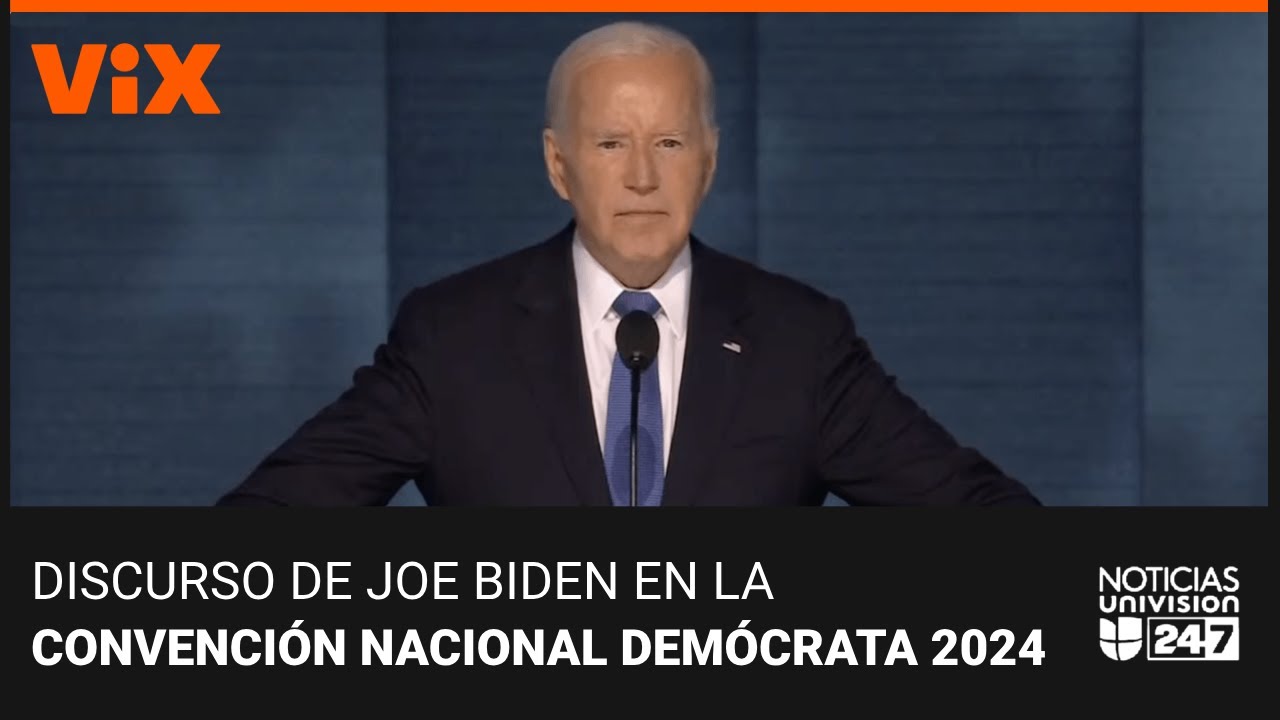 EN VIVO | Discurso de Joe Biden en la Convención Nacional Demócrata en Chicago