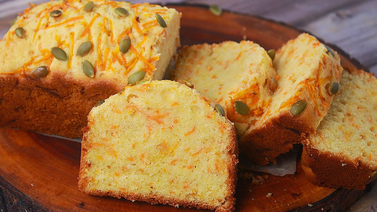 Рецепт мягкого и пышного морковного фунта торта | Морковный фунт торта в пекарском стиле дома!