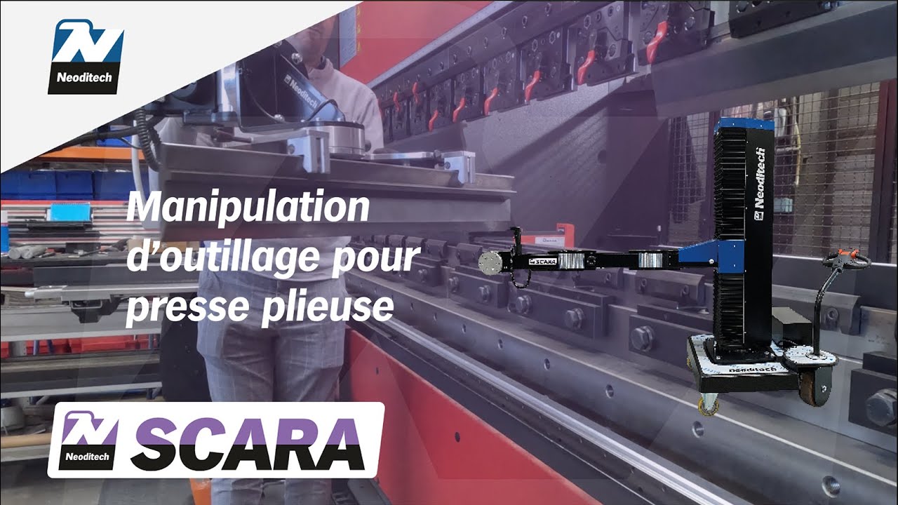 Manipulation d'outillage pour presse plieuse avec le bras SCARA TITAN