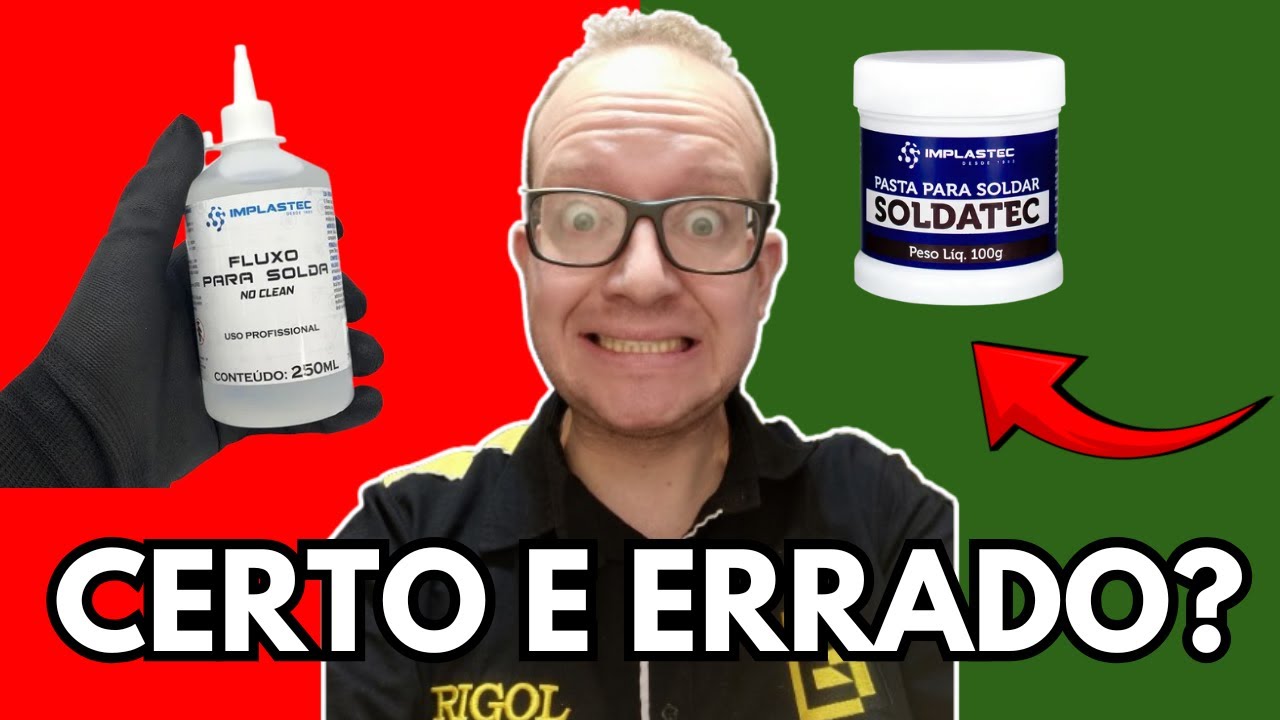 NUNCA mais use o ERRADO! Fluxo de Solda ou Pasta de Solda? 👉 A VERDADE REVELADA - Eletronica Facil