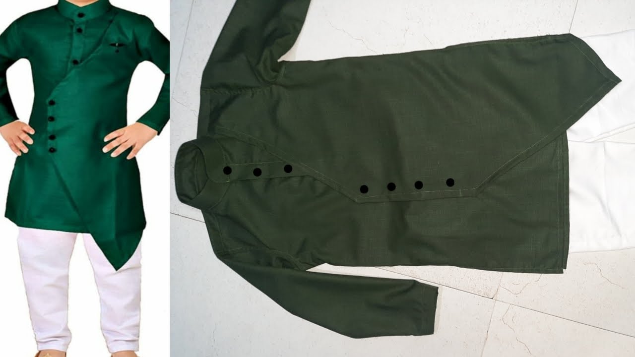Eid dress for kids.5 से 6 साल के बच्चे के लिए घर पर बनाइये रेडीमेड ड्रेस/Designer kids boy kurta.