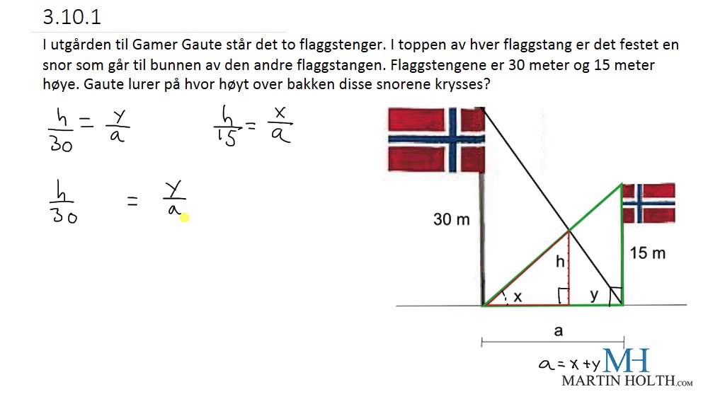 Matematikk 1P- Geometri - Prøveoppgave Vanskelig - 3101