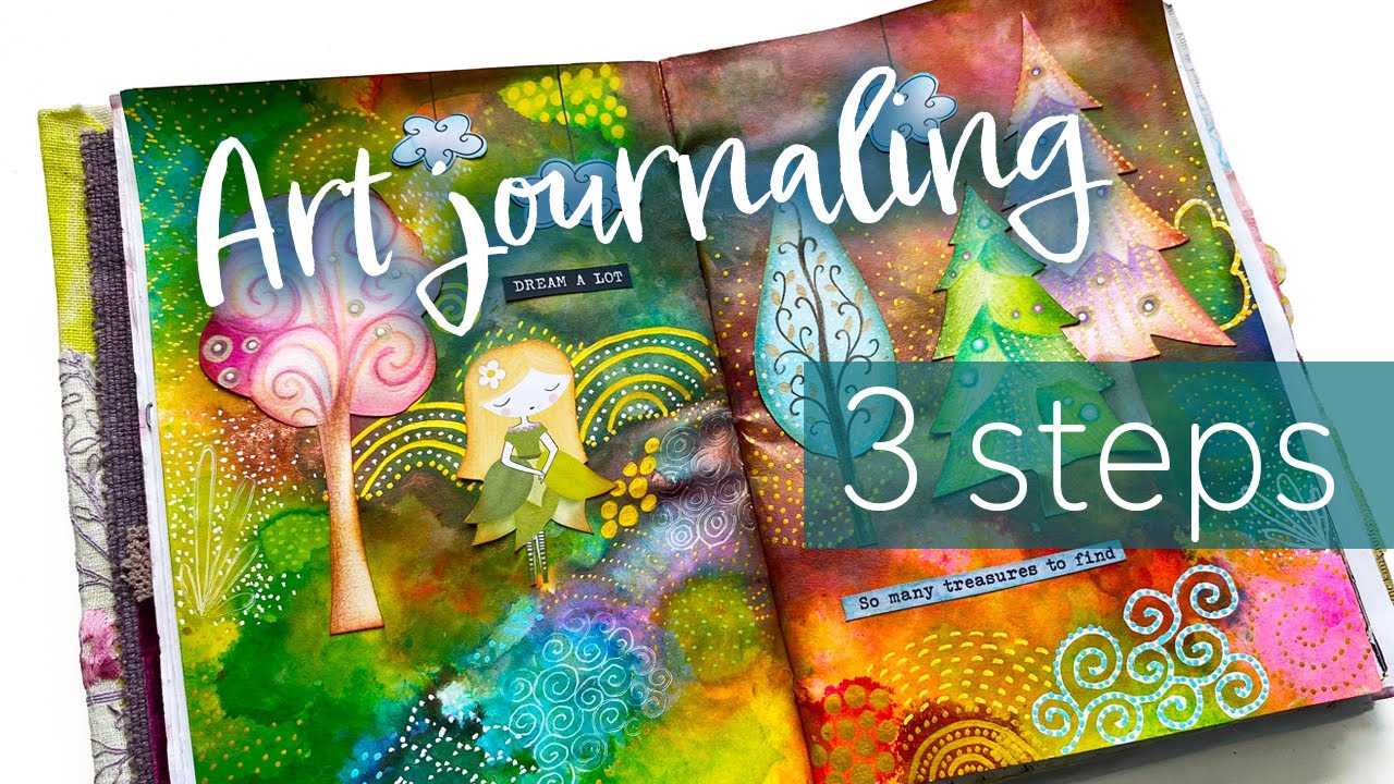 Whimsical Art journaling for beginners 💗✨