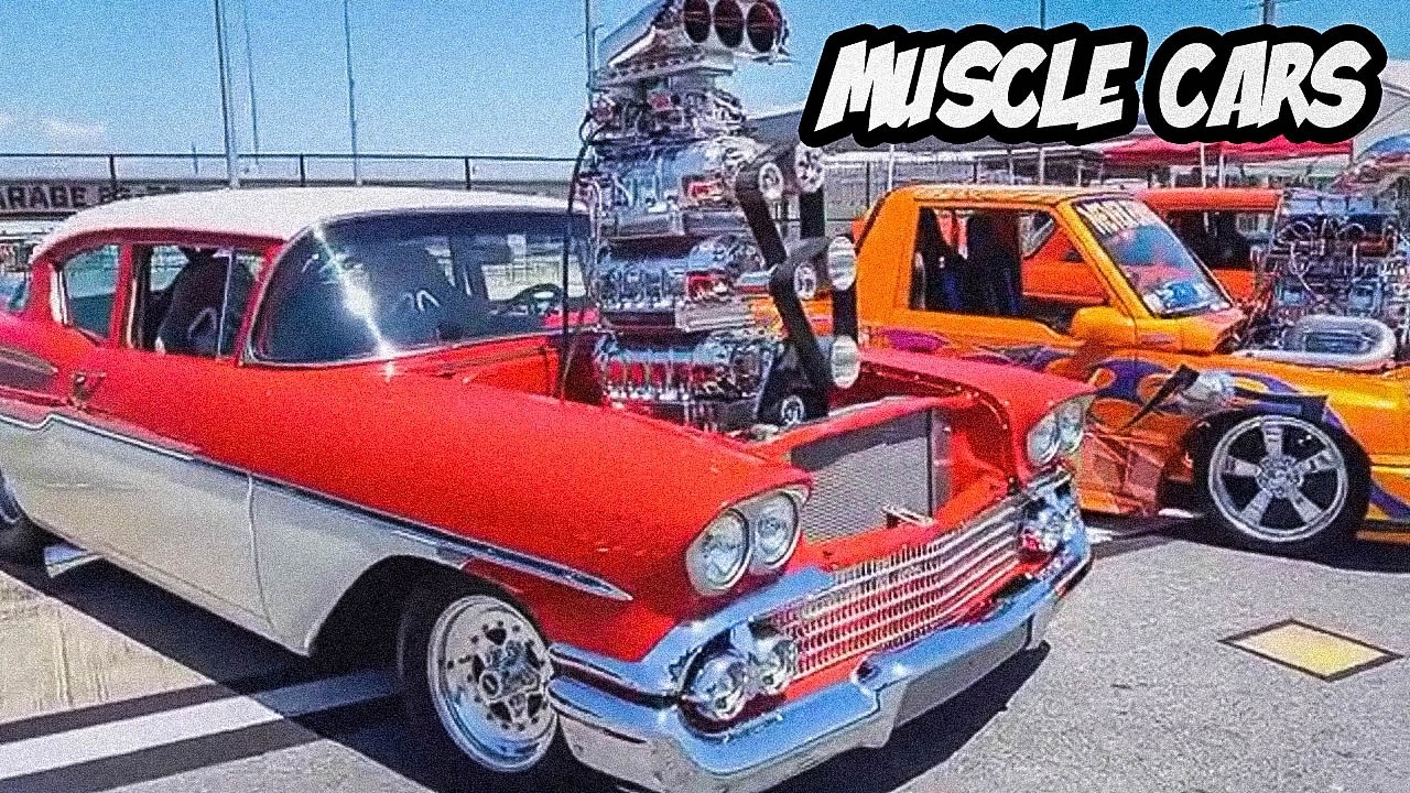 Best American Muscle Cars of 2026. Wide Hoosiers Tyres and Pro Street Blown Cars