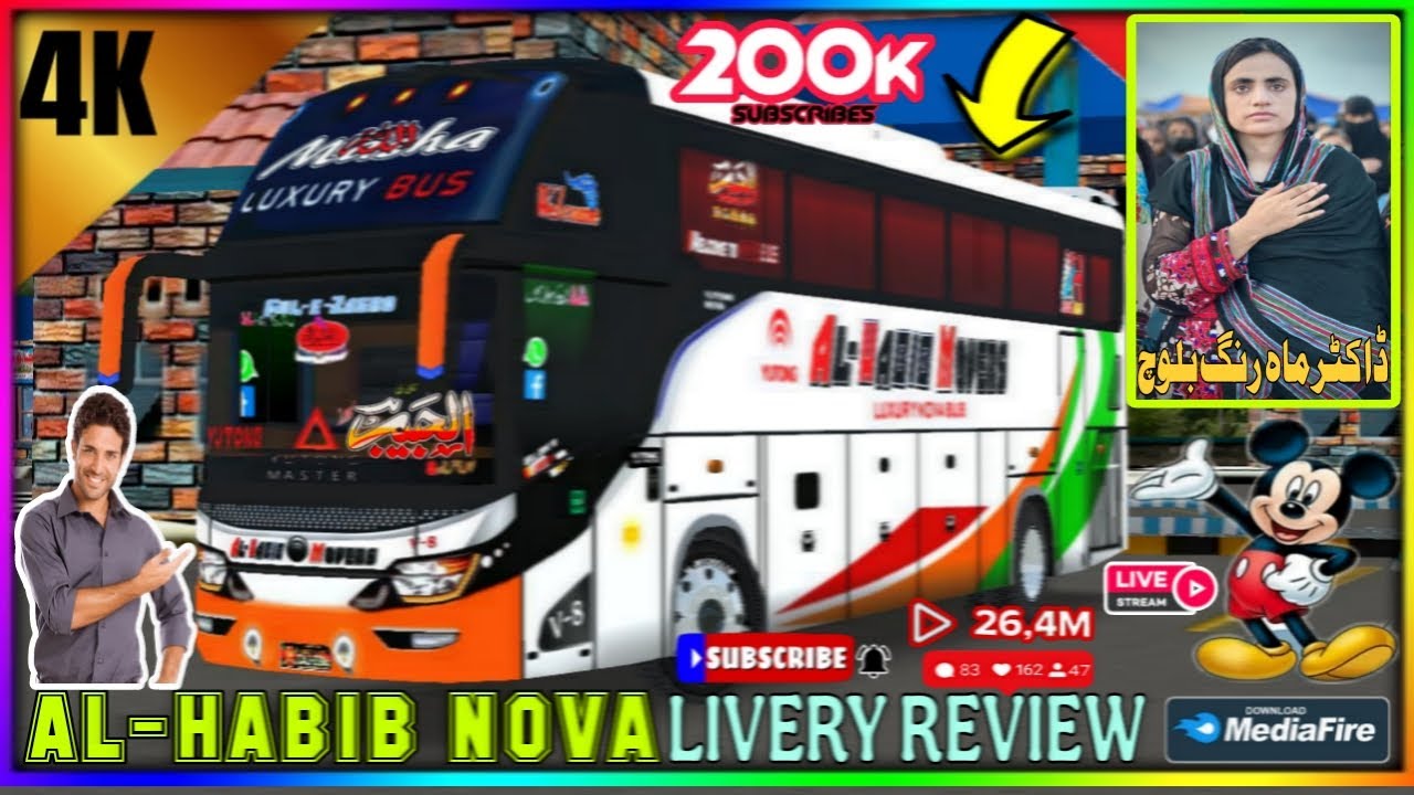AL_HABIB_YUTONG_NOVA_BUS_FREE__LIVERY______...._____ ASK OFFICIAL PK 🔥💯💯🔥💯