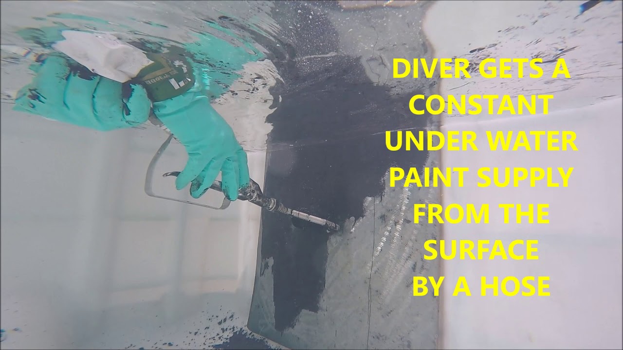 SPLASH ZONE AND UNDER WATER ROLLER AIRLESS COATING APPLICATION ALOCIT 28 15 TROPICAL PAINT