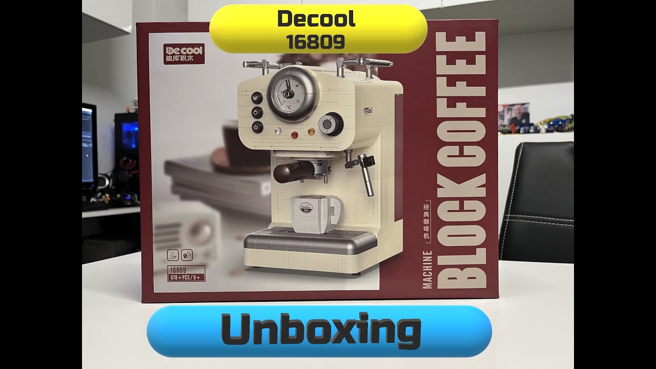 Decool 16809 Block Coffee Machine | Teil 1 Unboxing | Klemmbausteine