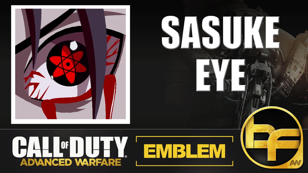 COD Advanced Warfare Emblem Tutorial #131 - Sasuke Sharingan Eye