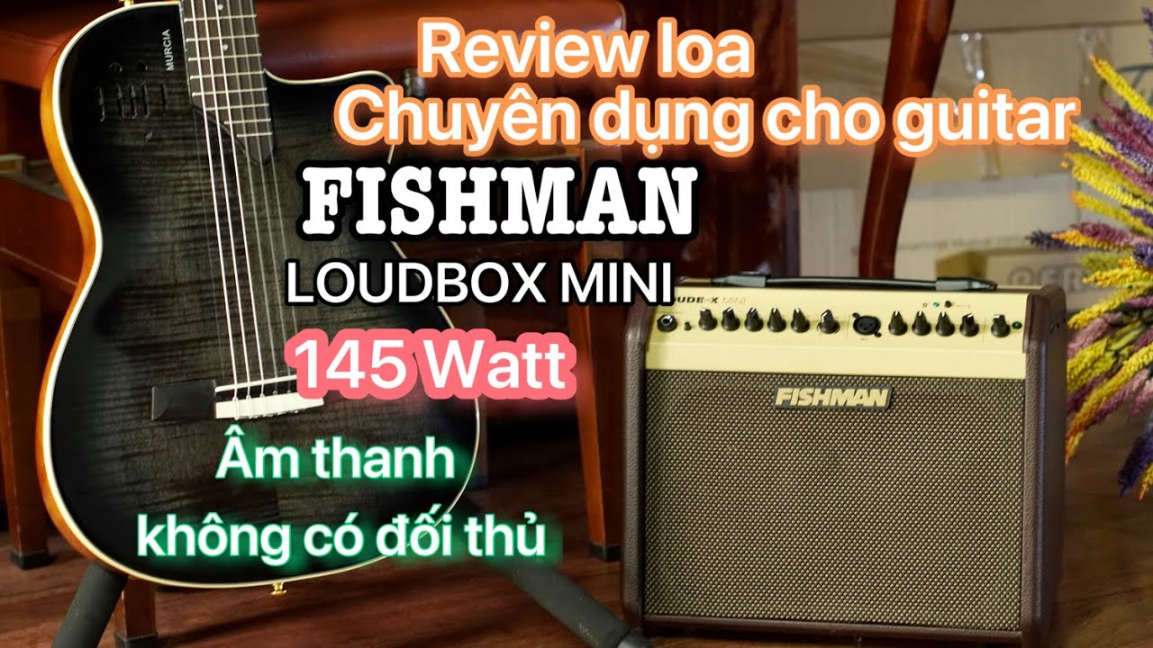 Review loa guitar chuyên nghiệp FISHMAN LOUDBOX MINI 145W công suất tiêu thụ