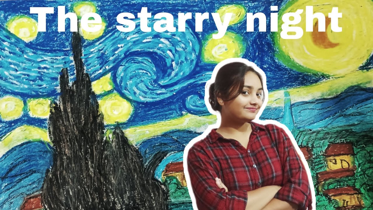 I tried painting The starry night 🎨 (02/365) SaloniYaar RAW REAL RELATABLE 