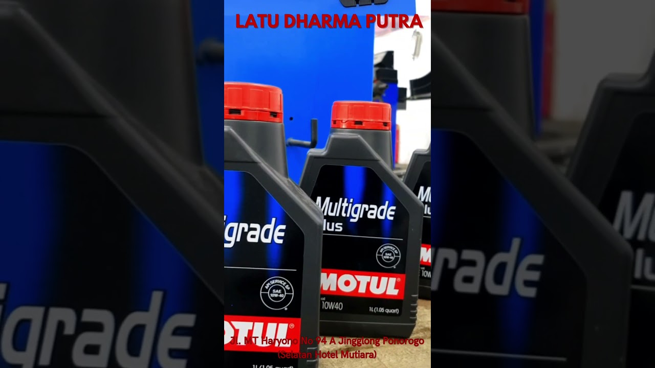 Oli Merk MOTUL MULTIGRADE Plus 10W-40 Ready di bengkel LATU DHARMA PUTRA/ WA 0823 3448 1404