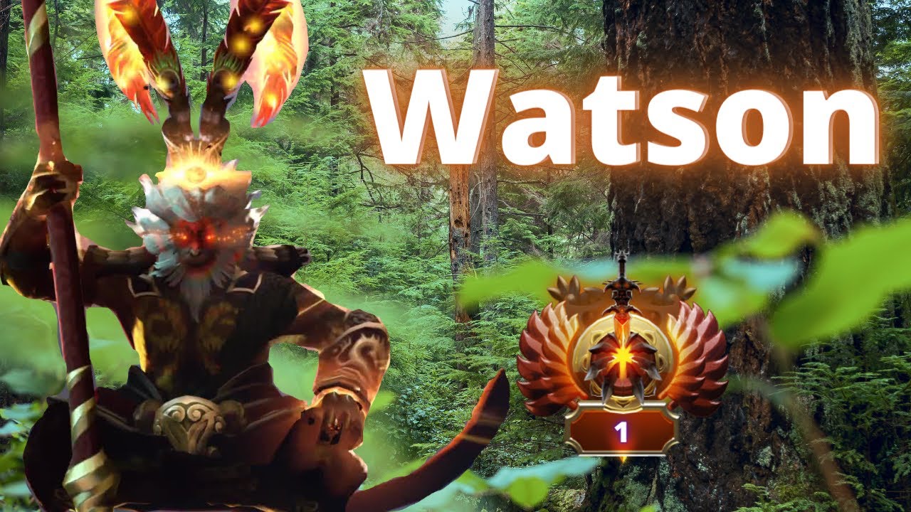 ТОП 1 Ранг УНИЧТОЖАЕТ 9K AVG! Ватсон на МК - Watson Monkey KIng DOTA 2