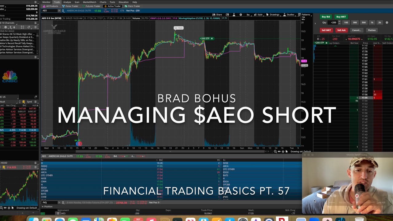 Managing $AEO Short | FTB Pt. 57