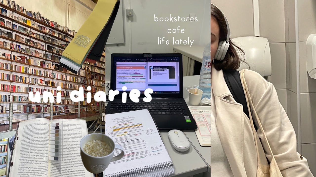 med student VLOG ☕📹 slice of life, study in cafes, bookstores