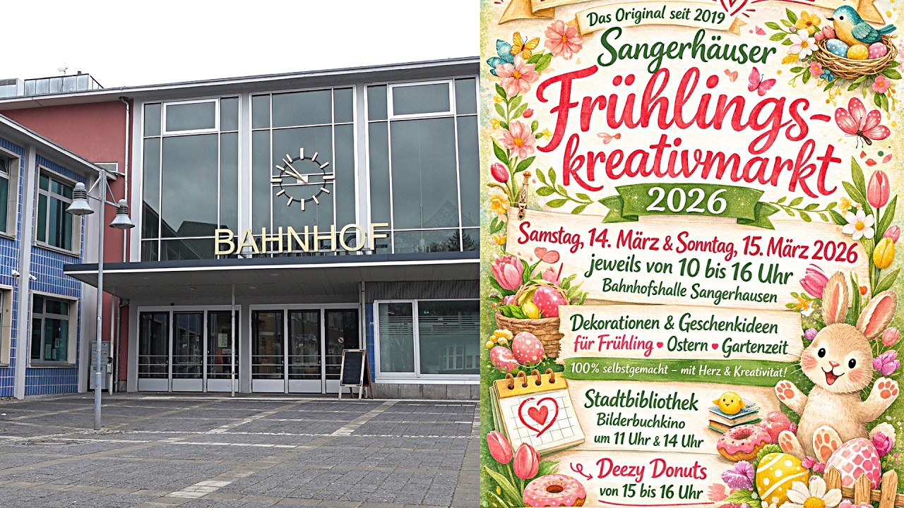 PUNKTum Fr&uuml;hlingskreativmarkt im Bahnhof Sangerhausen