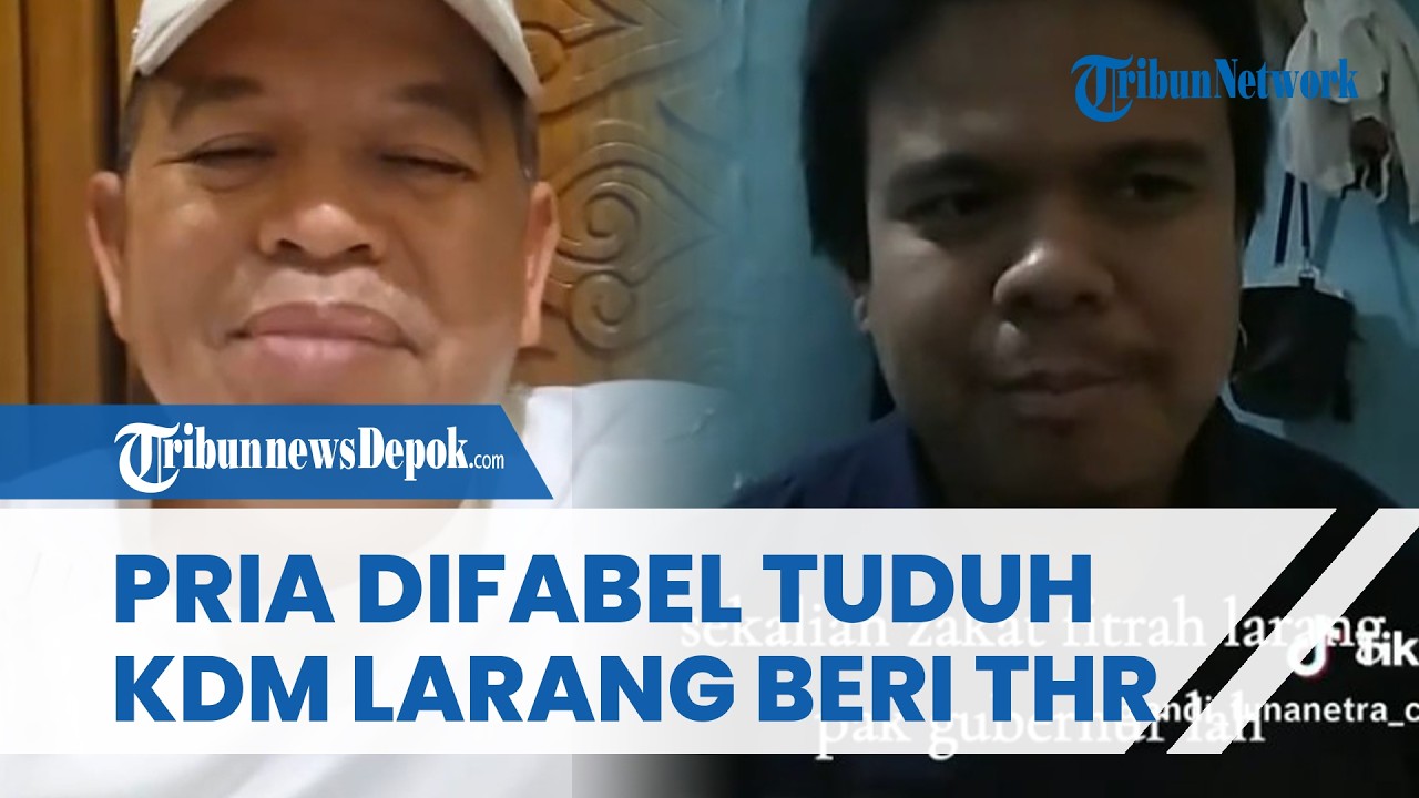 JAWABAN KDM saat Mendadak Dituduh Pria Difabel asal Cimahi Larang Pemberian THR