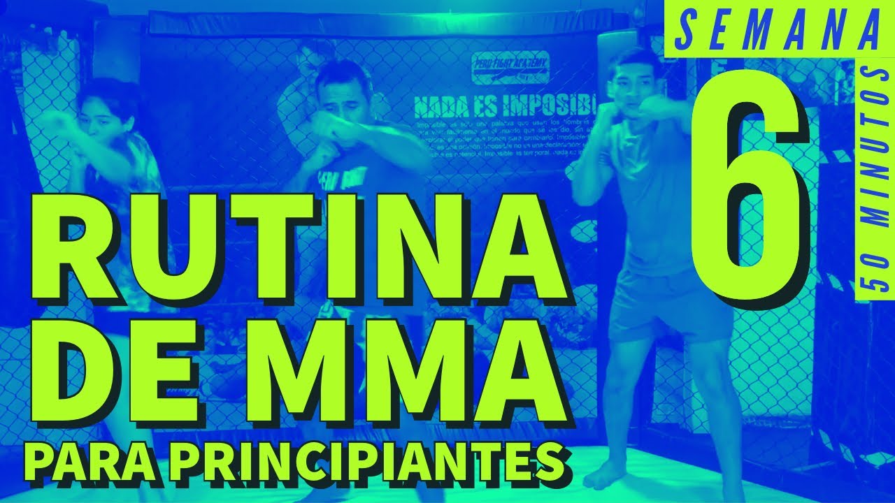 Entrenamiento de MMA para principiantes en casa  ▷ Semana 6 🔥 Como entrenar MMA en casa solo