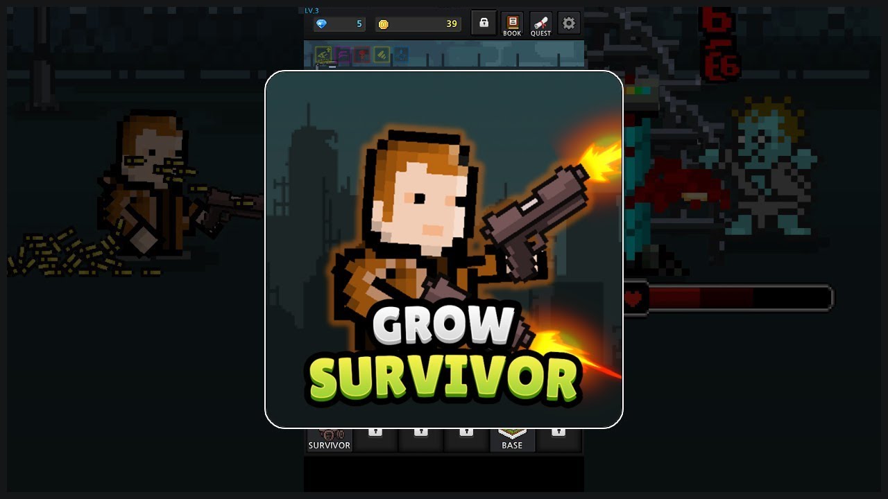 Grow Survivor: Dead Survival - DESBLOQUEIE NOVAS ARMAS!