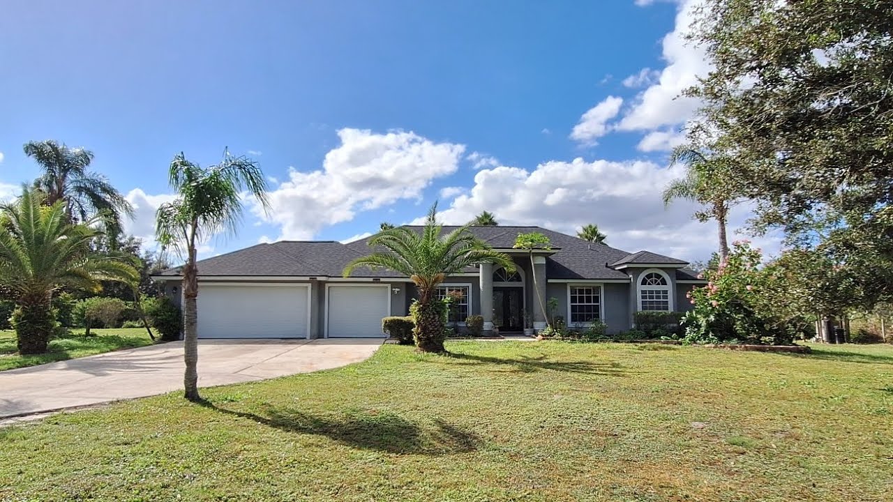 Se Vende Hermosa Casa 🏡 de 4 Dormitorios 2.5 Baños con 4.34 Acres de Terreno en Orlando, Florida 