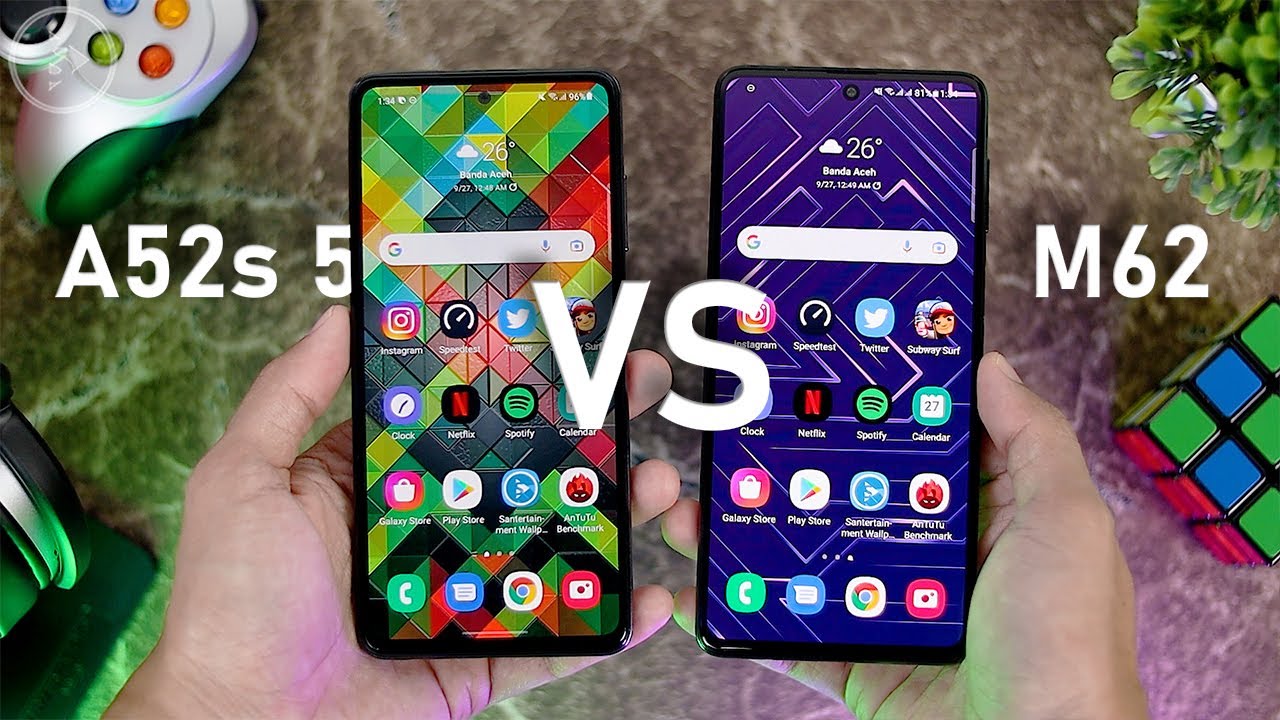 Samsung A52s 5G Vs Samsung M62 Speed Test - Perbandingan Performa Snapdragon 778G 5G Vs Exynos 9825