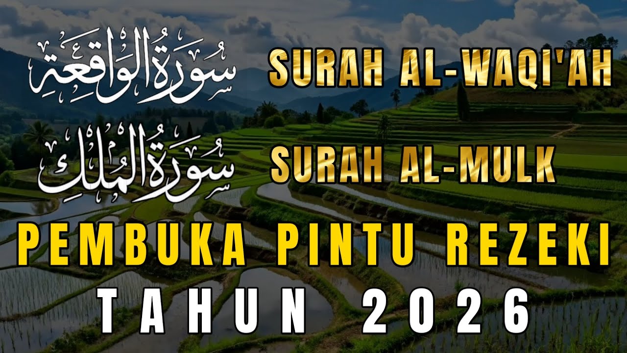 SURAT AL-MULK & SURAT AL-WAQI'AH PEMBUKA PINTU REZEKI DI TAHUN 2026