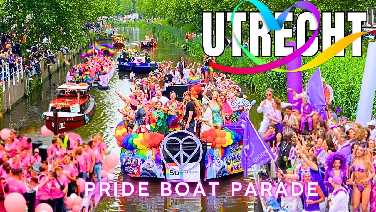 🏳️‍🌈 PRIDE BOAT PARADE UTRECHT 2024 | HOW UTRECHT CELEBRATES PRIDE ft. The 50 Boat Participants
