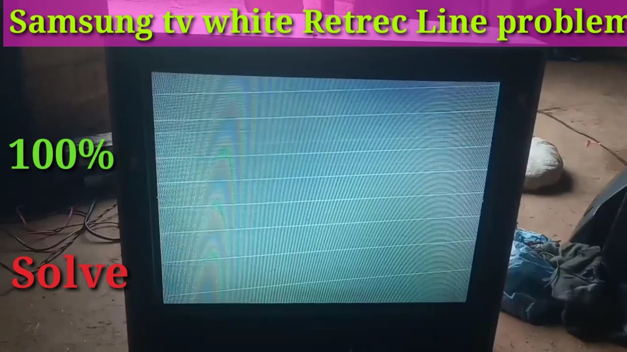 Crt Tv White Retrec Line Problem || crt tv Picture Problem || Samsung tv Picture Problem