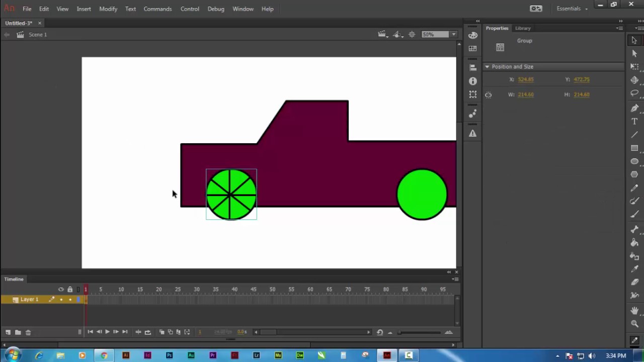 Animate CC Tutorial Car Animation