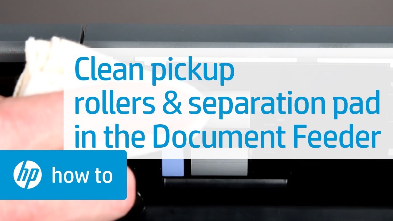 Cleaning the Pickup Rollers and Separation Pad in the Document Feeder | HP Printers | HP