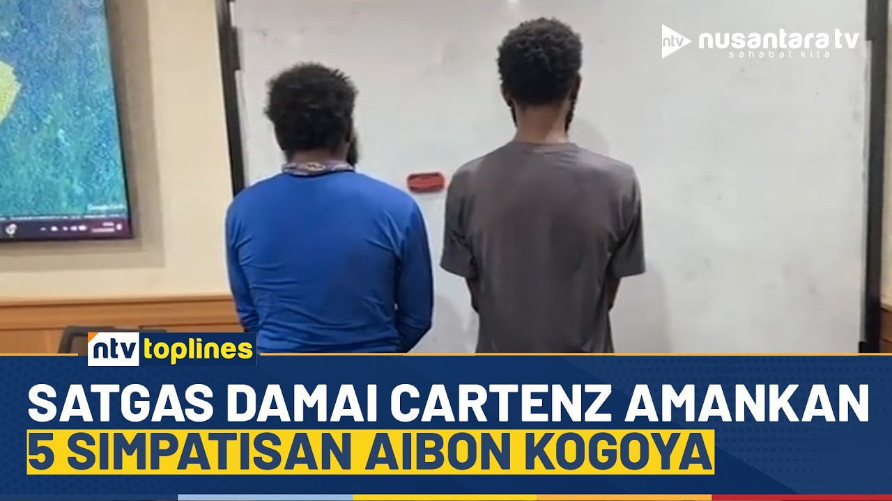 [LIVE] Satgas Damai Cartenz Amankan 5 Simpatisan Aibon Kogoya | NTV TOPLINES