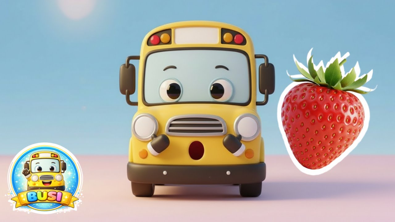 Fresas 🍓 | Canción de Frutas para Niños | BUSI Songs Español