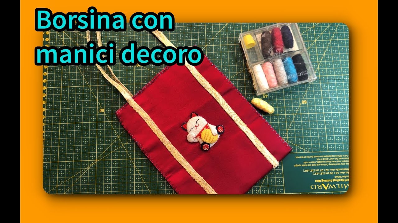 Applichiamo i manici ad una borsina-obi. Fatelo con me! #obi #kimono #kimonostyle