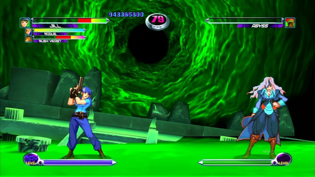 Marvel VS Capcom 2 - Jill/Rogue/Ruby Heart - Expert Difficulty Playthrough