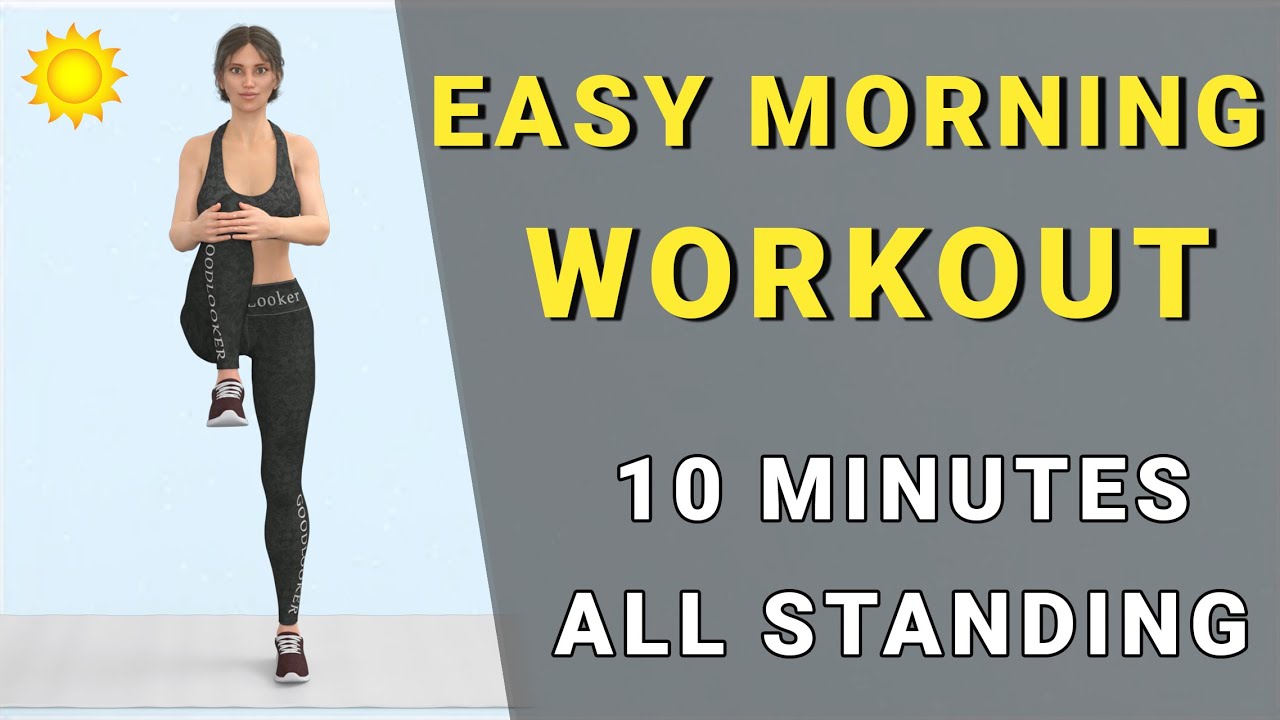 10 min MORNING WORKOUT – All Standing🧘🏻‍♀️☀️ 20 Easy Exercises – Do this Every Day