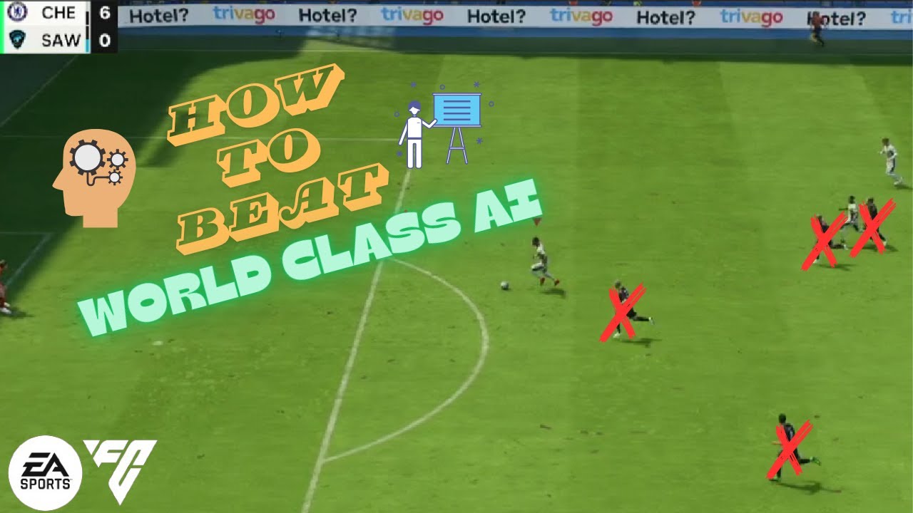 EAFC 24|HOW TO UNDERSTAND AND BEAT WORLD CLASS AI DIFFICULTY|FORMATION & TACTICS.