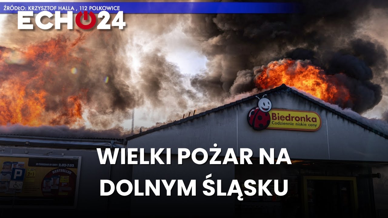 Wielki pożar na Dolnym Śląsku