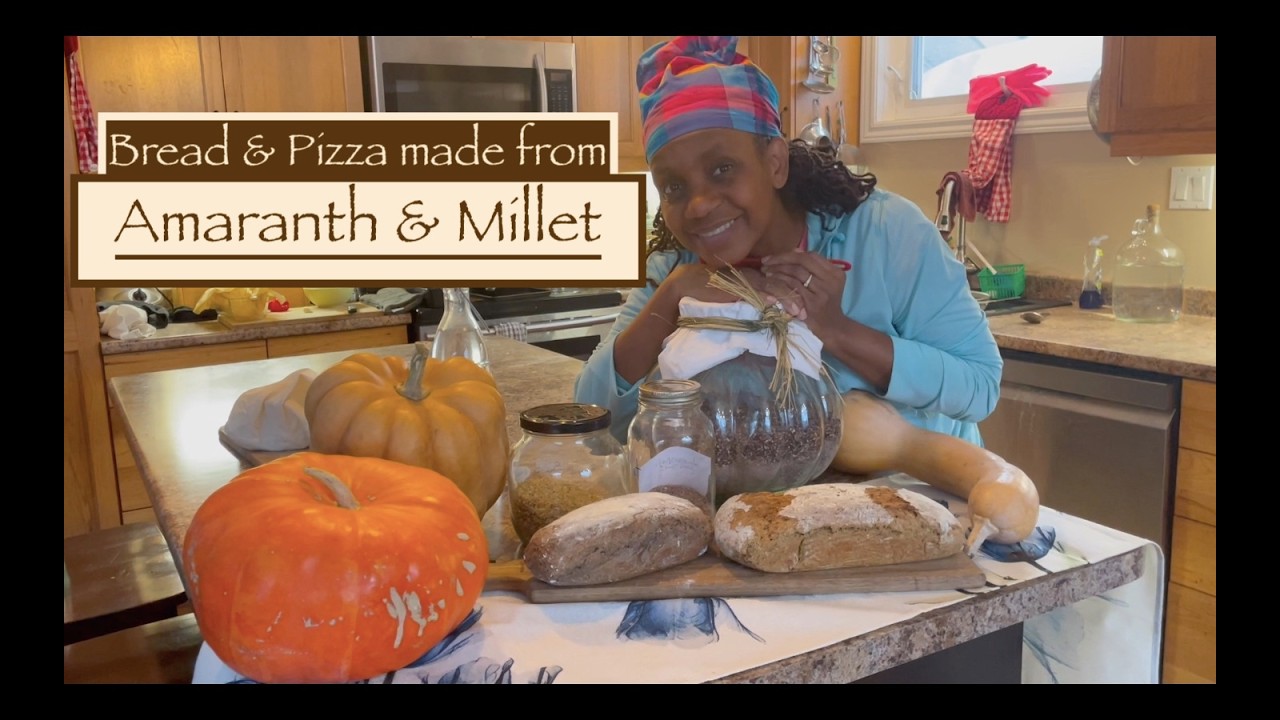 AMARANTH, MILLET Flour & SQUASH - Homegrown! Use in your Bread & Pizza Dough & Reduce Wheat Flour!