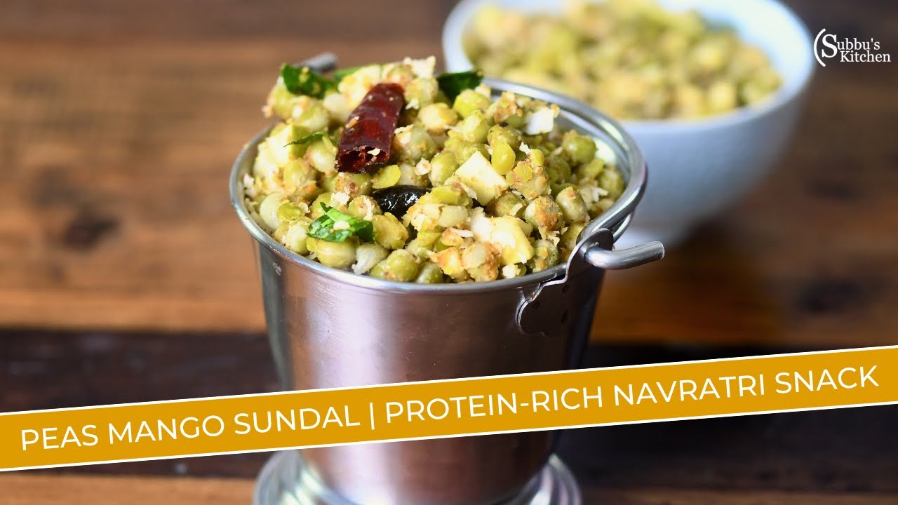Peas Mango Sundal | Pattani Sundal Recipe | Tangy & Protein-Rich South Indian Snack