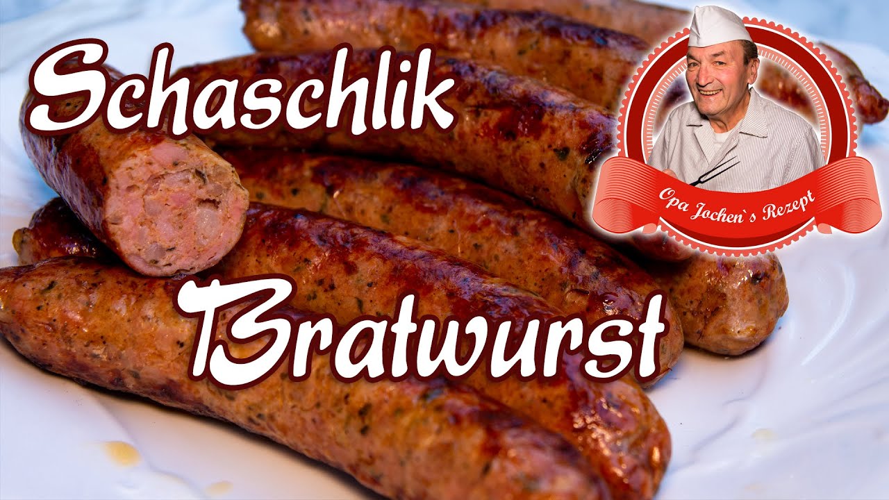 Schaschlik Bratwurst selber machen - Opa Jochens Rezept