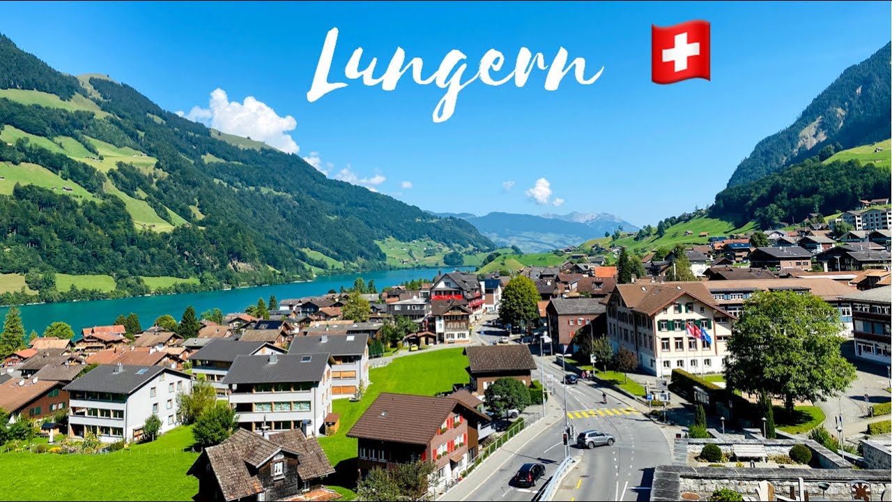 Lungern Village and Lungern Lake | Switzerland🇨🇭| beautiful Walking Tour