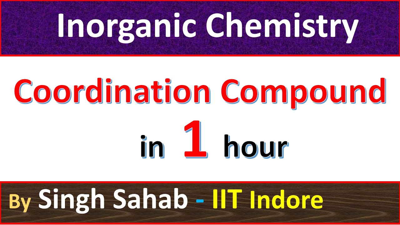 Coordination Compounds | Inorganic Chemistry Class 12 | JEE NEET