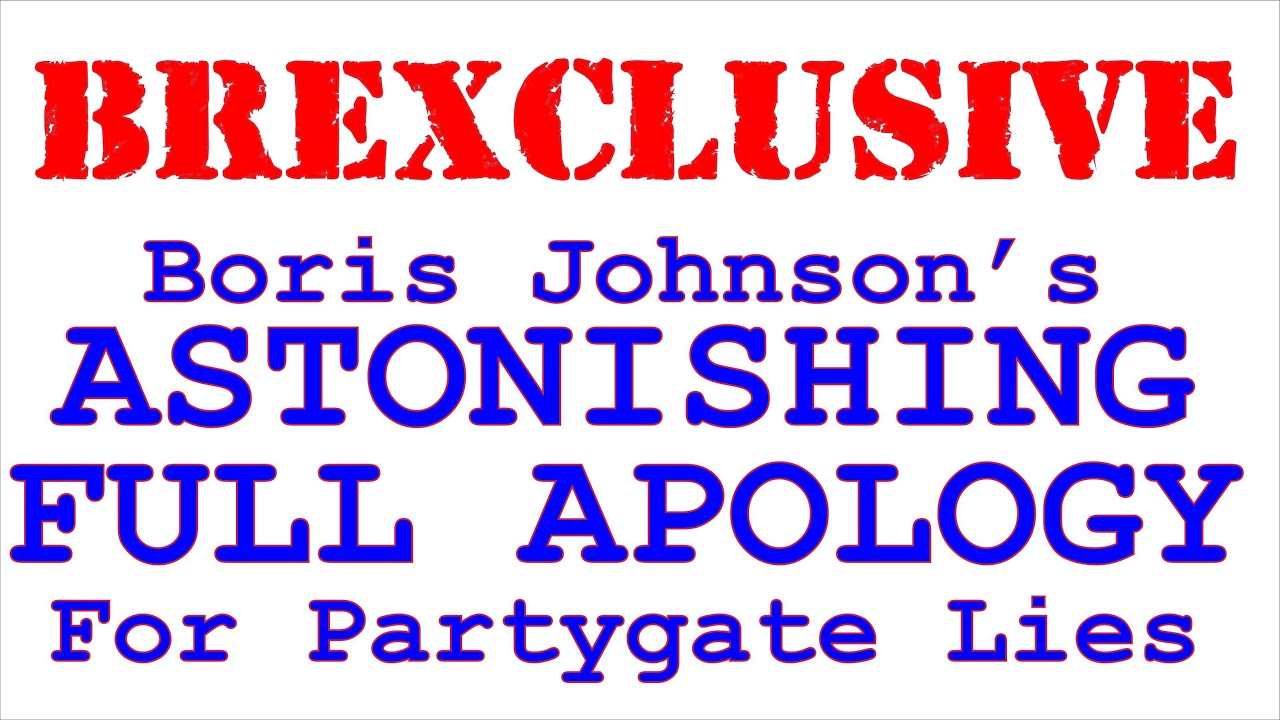 Boris Johnson's REMARKABLE Partygate Apology